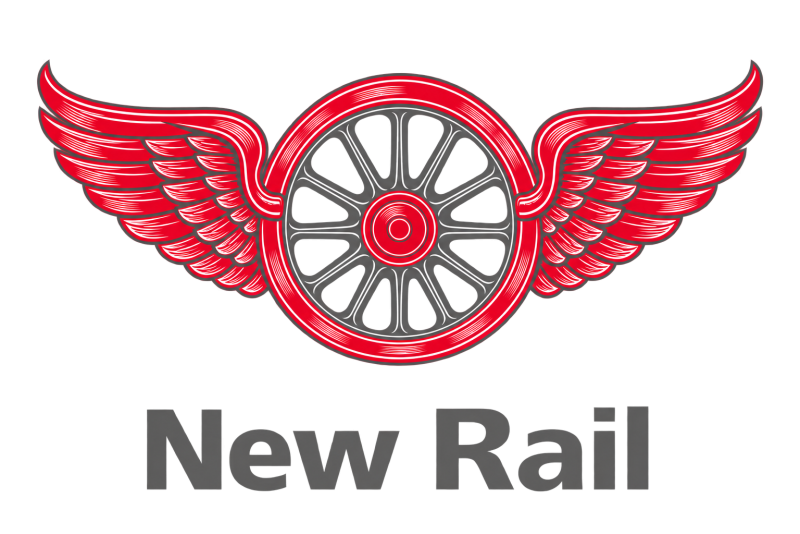 New Rail Logo mit großzügigem Freiraum